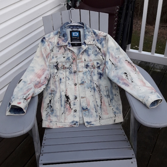 DARRING USA MEN'S Jean Jacket Paint Medium - Picture 3 of 8
